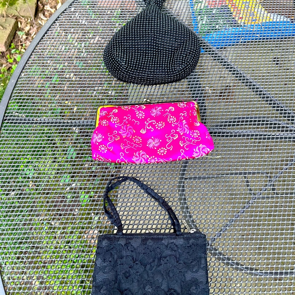 Pre-owned good condition four evening clutches